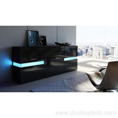 High Gloss LED Light Sideboard